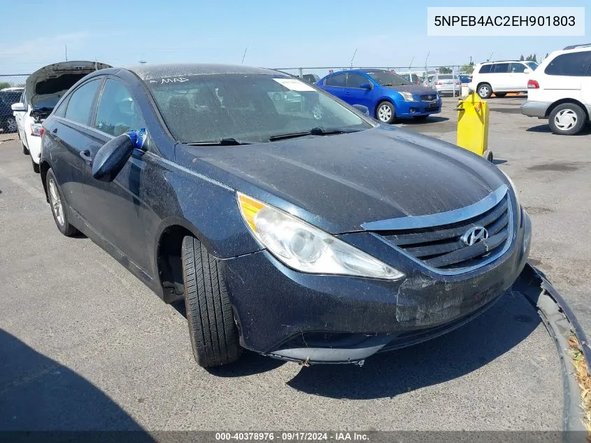 2014 Hyundai Sonata Gls VIN: 5NPEB4AC2EH901803 Lot: 40378976