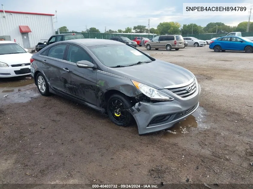 2014 Hyundai Sonata Gls VIN: 5NPEB4AC8EH894789 Lot: 40403732