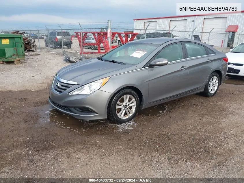 2014 Hyundai Sonata Gls VIN: 5NPEB4AC8EH894789 Lot: 40403732