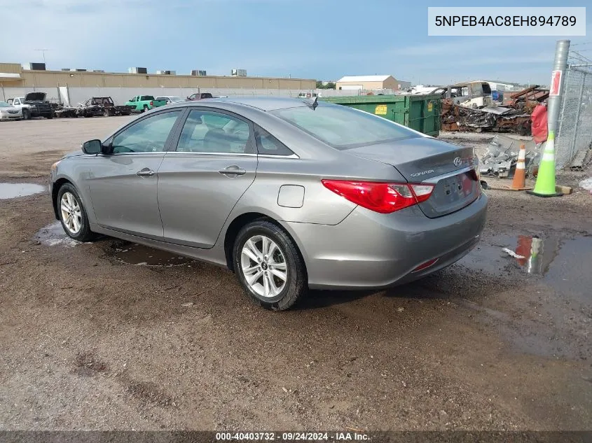 2014 Hyundai Sonata Gls VIN: 5NPEB4AC8EH894789 Lot: 40403732