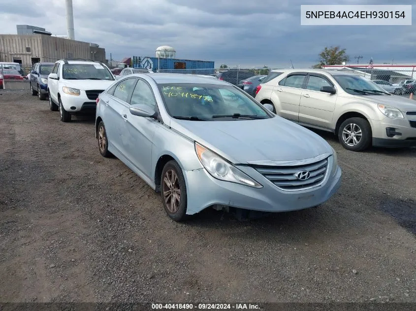 5NPEB4AC4EH930154 2014 Hyundai Sonata Gls