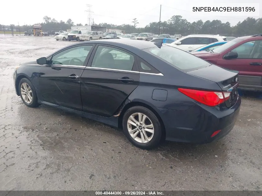 2014 Hyundai Sonata Gls VIN: 5NPEB4AC9EH881596 Lot: 40444300