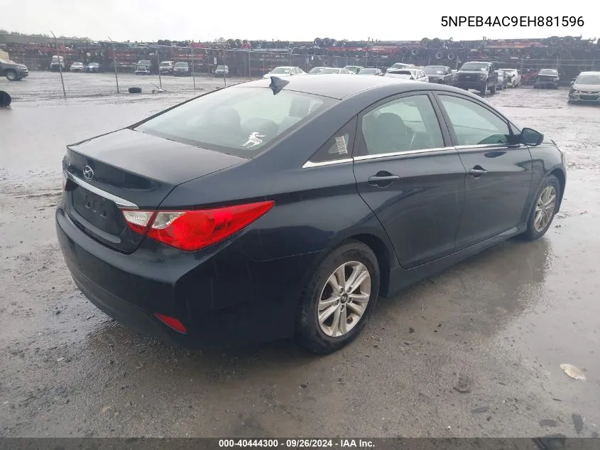 2014 Hyundai Sonata Gls VIN: 5NPEB4AC9EH881596 Lot: 40444300