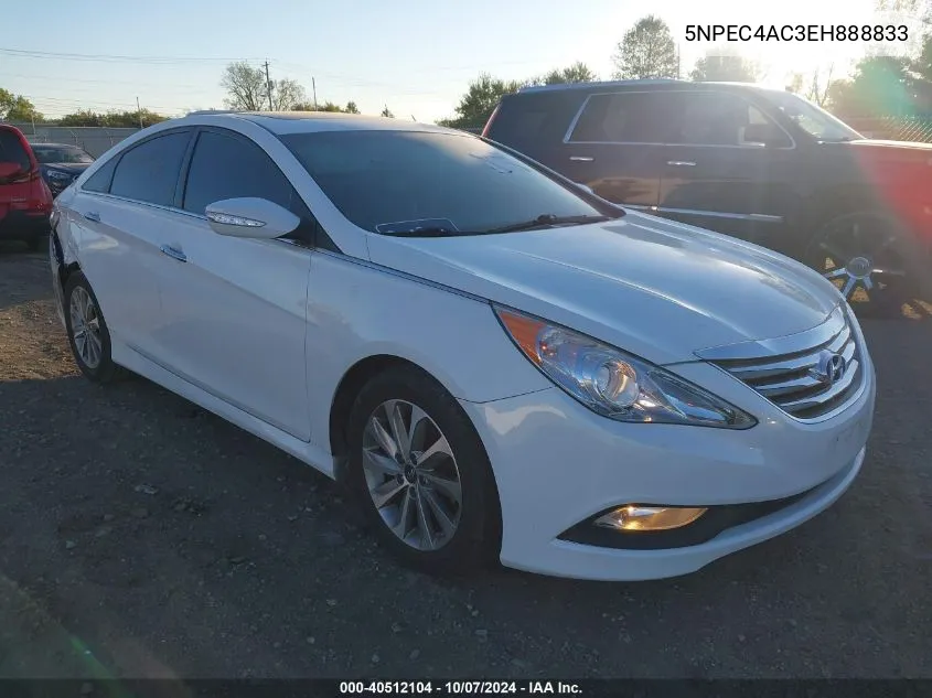 2014 Hyundai Sonata Limited VIN: 5NPEC4AC3EH888833 Lot: 40512104