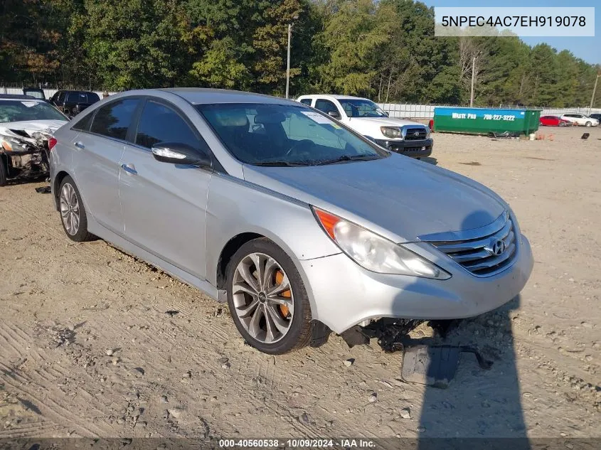 2014 Hyundai Sonata Se VIN: 5NPEC4AC7EH919078 Lot: 40560538