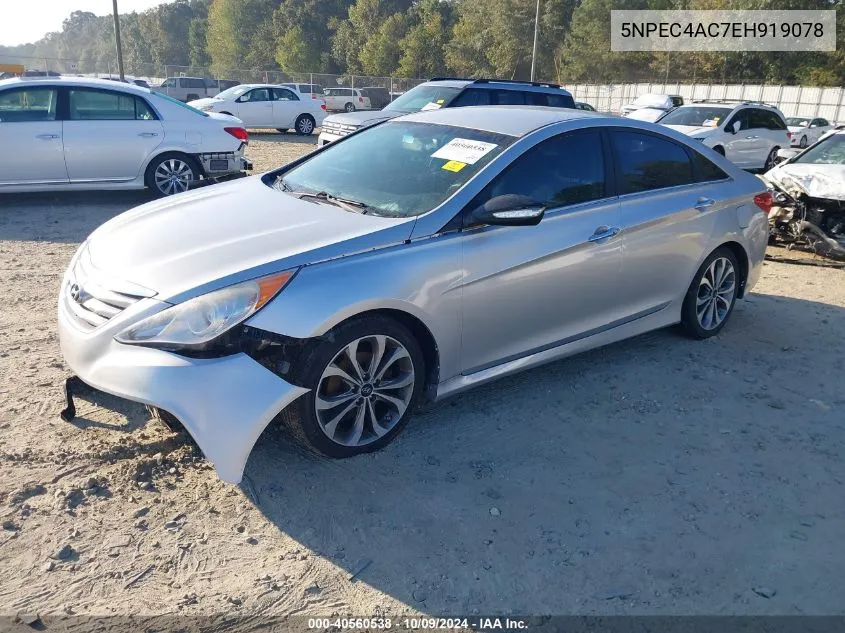 2014 Hyundai Sonata Se VIN: 5NPEC4AC7EH919078 Lot: 40560538