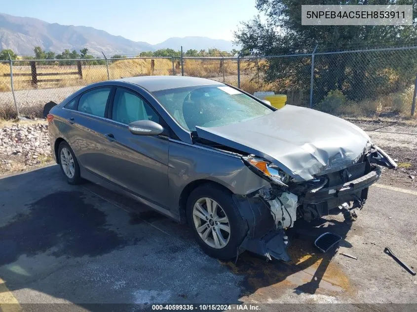 2014 Hyundai Sonata Gls VIN: 5NPEB4AC5EH853911 Lot: 40599336