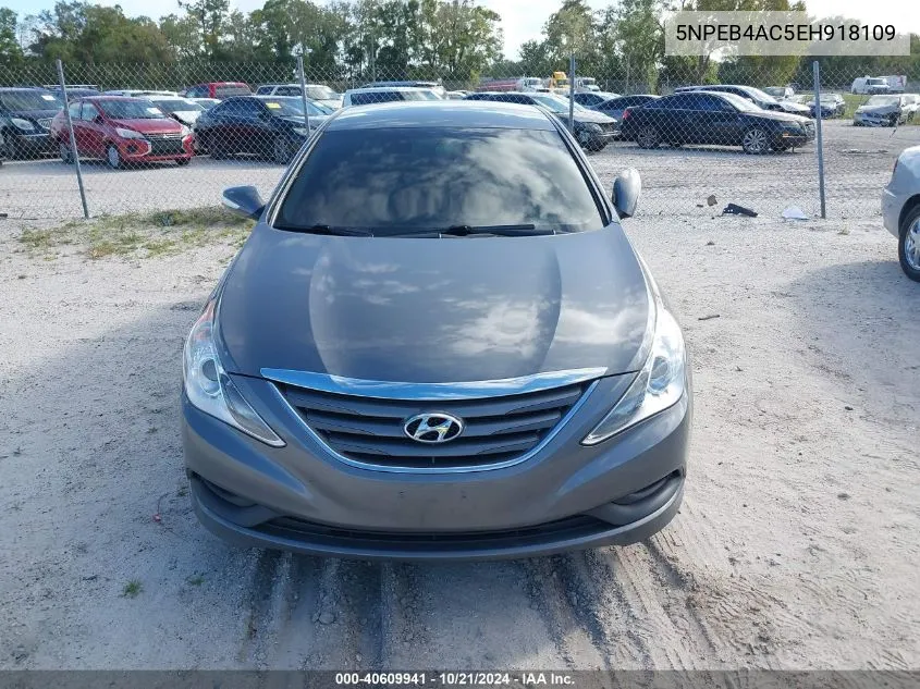 2014 Hyundai Sonata Gls VIN: 5NPEB4AC5EH918109 Lot: 40609941