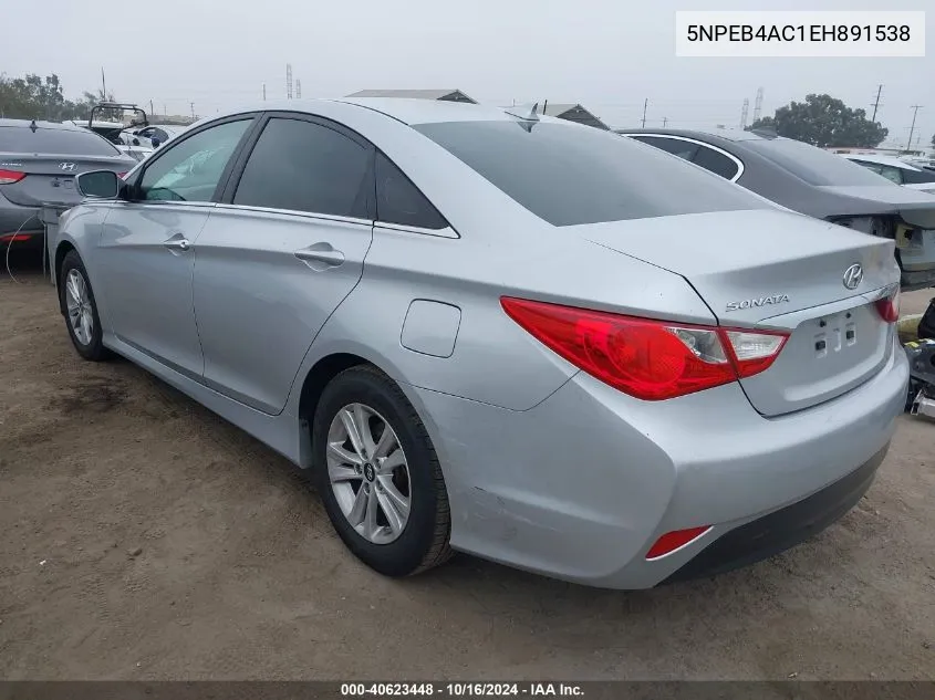 5NPEB4AC1EH891538 2014 Hyundai Sonata Gls