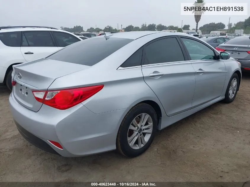 2014 Hyundai Sonata Gls VIN: 5NPEB4AC1EH891538 Lot: 40623448