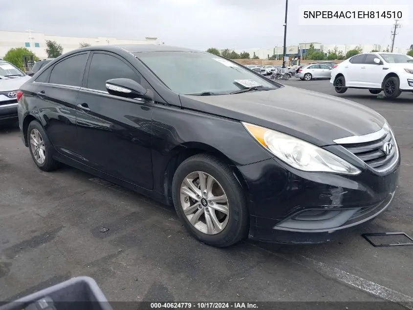 2014 Hyundai Sonata Gls VIN: 5NPEB4AC1EH814510 Lot: 40624779