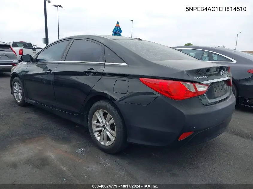 2014 Hyundai Sonata Gls VIN: 5NPEB4AC1EH814510 Lot: 40624779