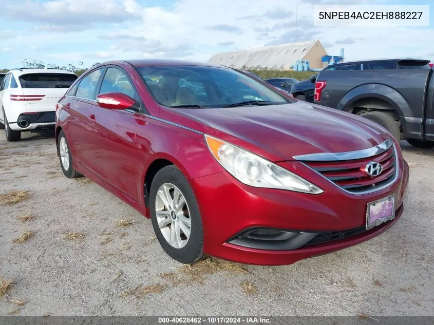 2014 Hyundai Sonata Gls VIN: 5NPEB4AC2EH888227 Lot: 40628462