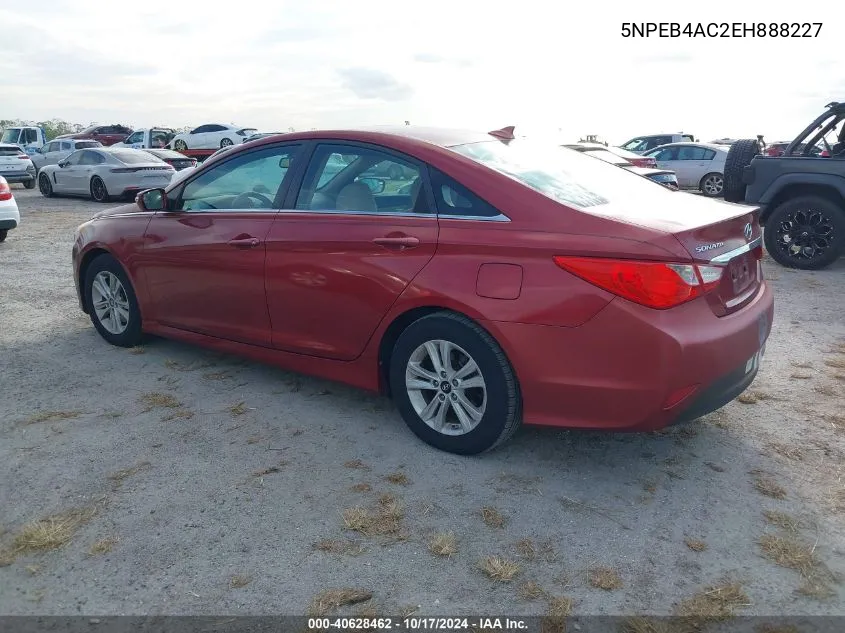 5NPEB4AC2EH888227 2014 Hyundai Sonata Gls