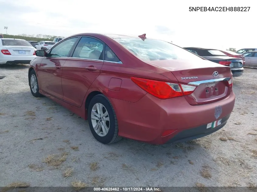 5NPEB4AC2EH888227 2014 Hyundai Sonata Gls