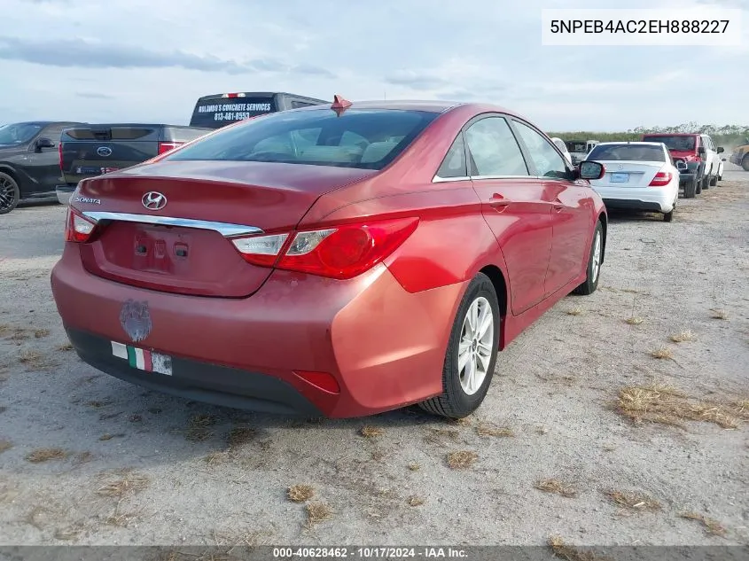 5NPEB4AC2EH888227 2014 Hyundai Sonata Gls