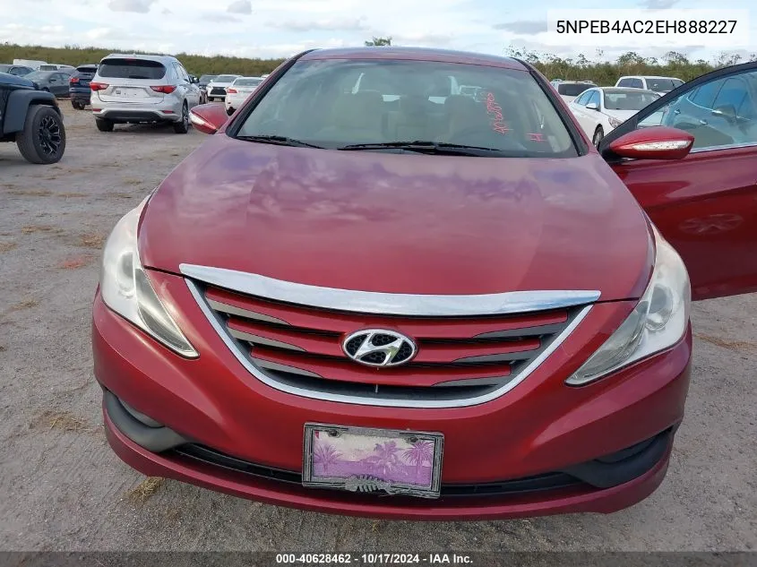 5NPEB4AC2EH888227 2014 Hyundai Sonata Gls