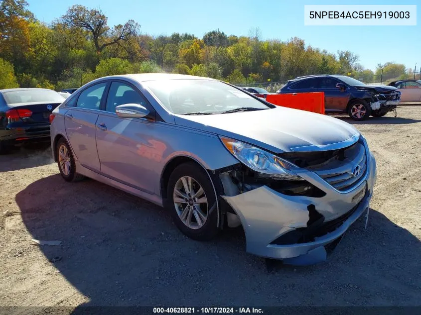 5NPEB4AC5EH919003 2014 Hyundai Sonata Gls