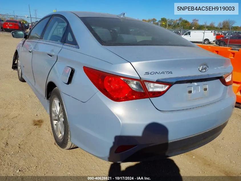 5NPEB4AC5EH919003 2014 Hyundai Sonata Gls