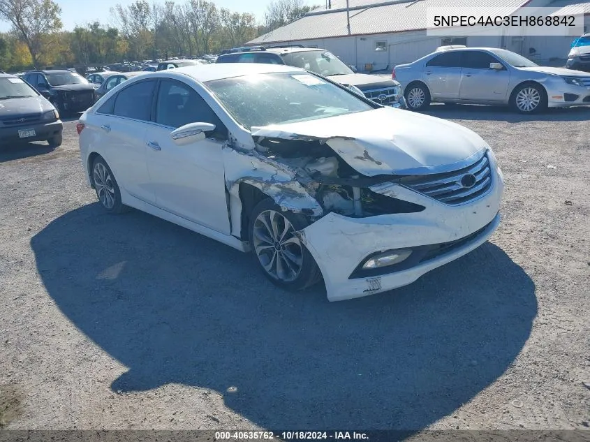 2014 Hyundai Sonata Se VIN: 5NPEC4AC3EH868842 Lot: 40635762