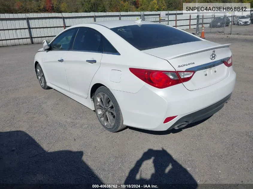 2014 Hyundai Sonata Se VIN: 5NPEC4AC3EH868842 Lot: 40635762