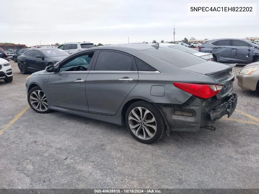 2014 Hyundai Sonata Se VIN: 5NPEC4AC1EH822202 Lot: 40639910