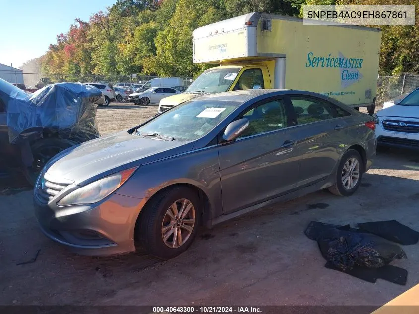 2014 Hyundai Sonata Gls VIN: 5NPEB4AC9EH867861 Lot: 40643300