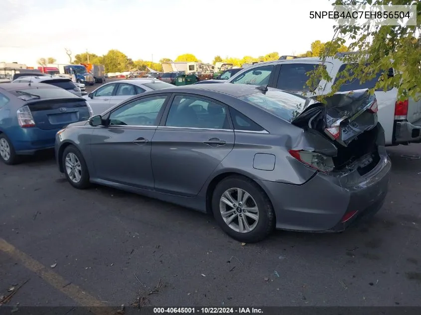 5NPEB4AC7EH856504 2014 Hyundai Sonata Gls