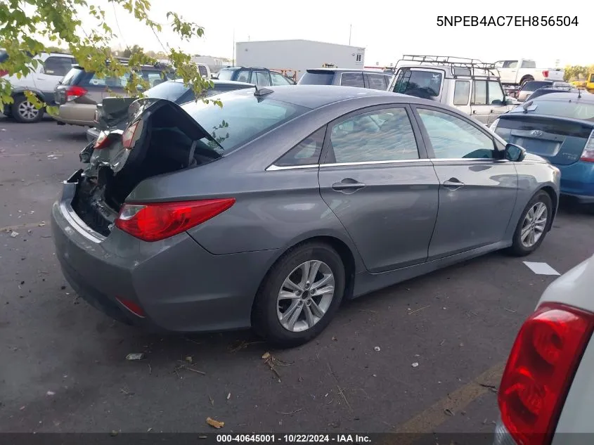 5NPEB4AC7EH856504 2014 Hyundai Sonata Gls