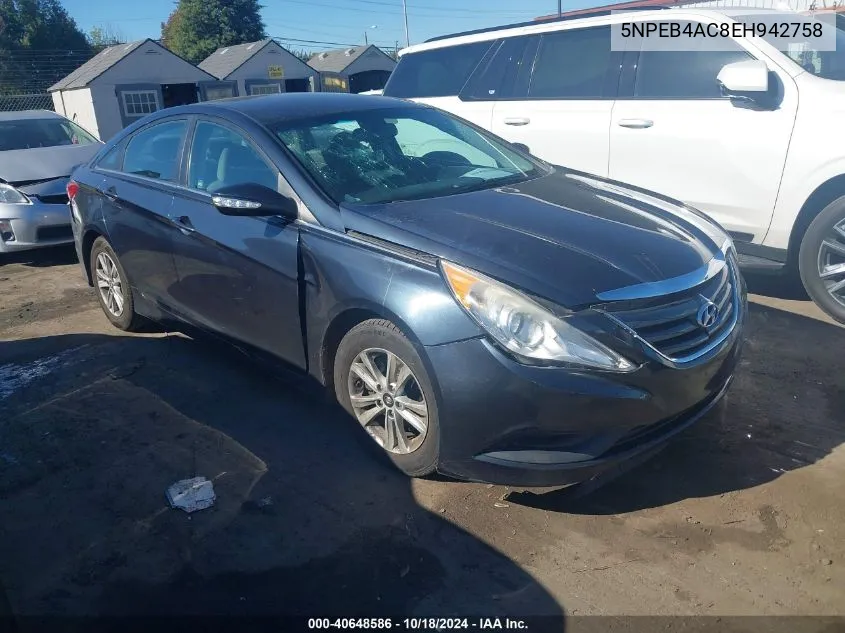 5NPEB4AC8EH942758 2014 Hyundai Sonata Gls