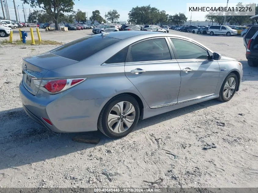 KMHEC4A43EA112276 2014 Hyundai Sonata Hybrid Limited