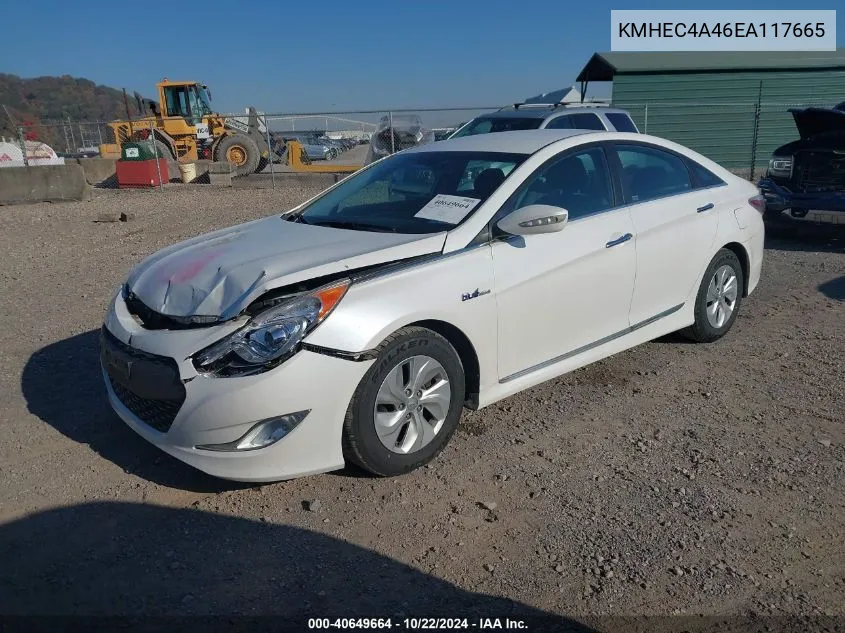 2014 Hyundai Sonata Hybrid VIN: KMHEC4A46EA117665 Lot: 40649664