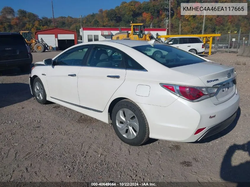 2014 Hyundai Sonata Hybrid VIN: KMHEC4A46EA117665 Lot: 40649664