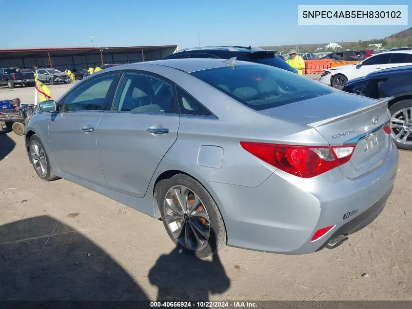 2014 Hyundai Sonata Se 2.0T VIN: 5NPEC4AB5EH830102 Lot: 40656924