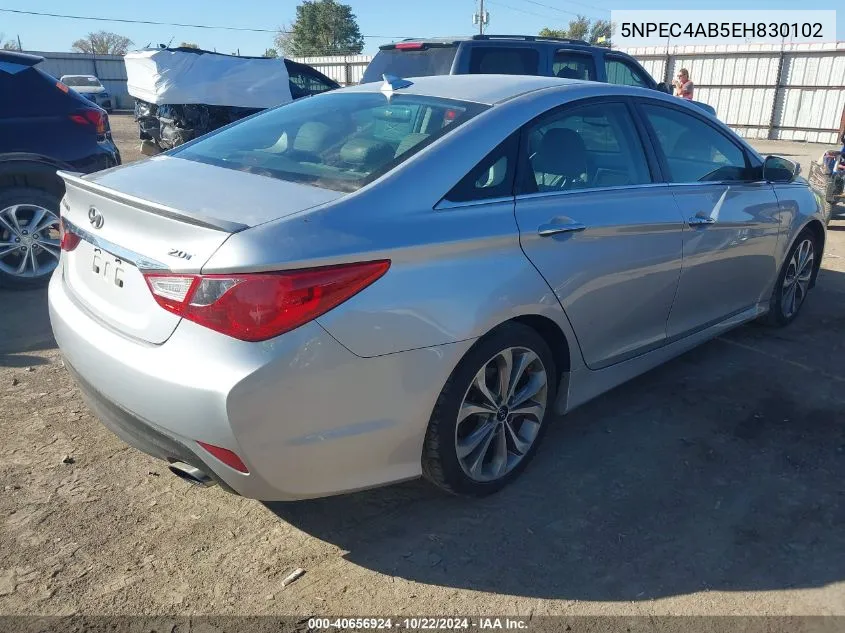 2014 Hyundai Sonata Se 2.0T VIN: 5NPEC4AB5EH830102 Lot: 40656924