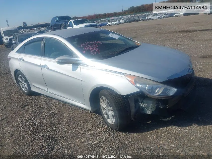 KMHEC4A47EA114984 2014 Hyundai Sonata Hybrid