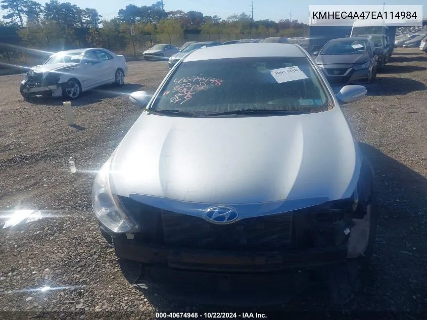 KMHEC4A47EA114984 2014 Hyundai Sonata Hybrid