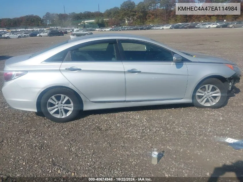 KMHEC4A47EA114984 2014 Hyundai Sonata Hybrid