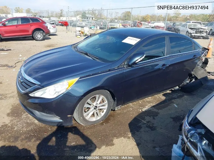 2014 Hyundai Sonata Gls VIN: 5NPEB4AC8EH937494 Lot: 40683290