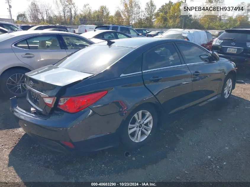 2014 Hyundai Sonata Gls VIN: 5NPEB4AC8EH937494 Lot: 40683290