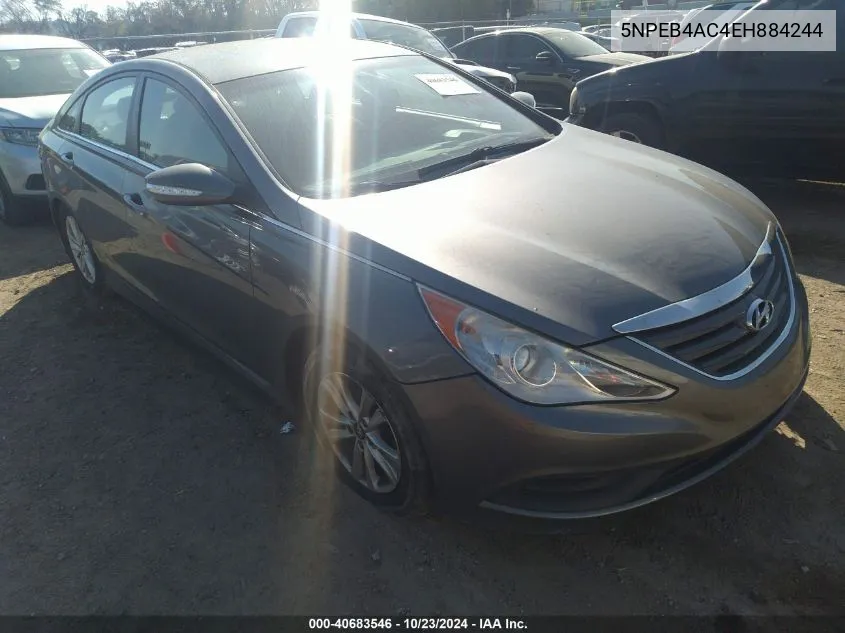 2014 Hyundai Sonata Gls VIN: 5NPEB4AC4EH884244 Lot: 40683546