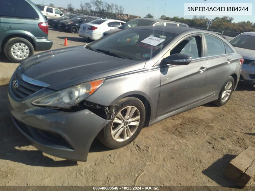 2014 Hyundai Sonata Gls VIN: 5NPEB4AC4EH884244 Lot: 40683546