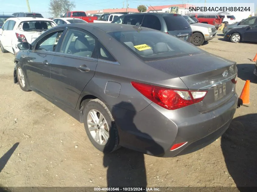 2014 Hyundai Sonata Gls VIN: 5NPEB4AC4EH884244 Lot: 40683546