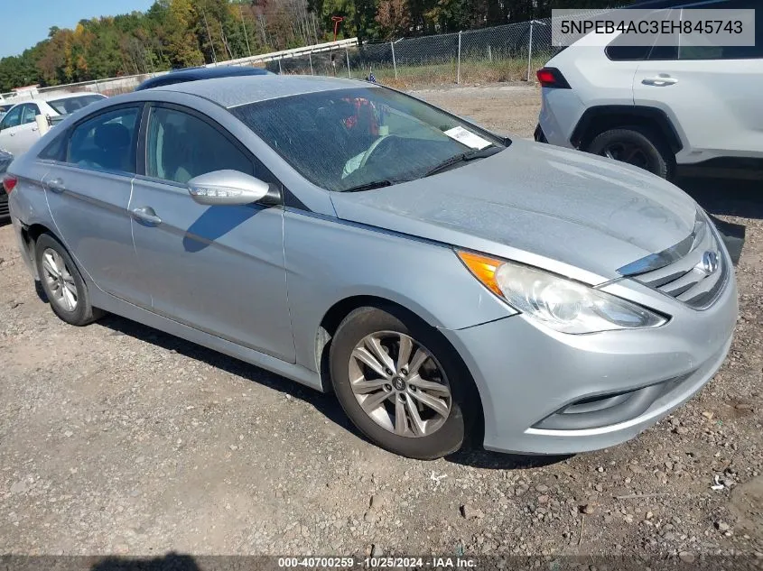 2014 Hyundai Sonata Gls VIN: 5NPEB4AC3EH845743 Lot: 40700259