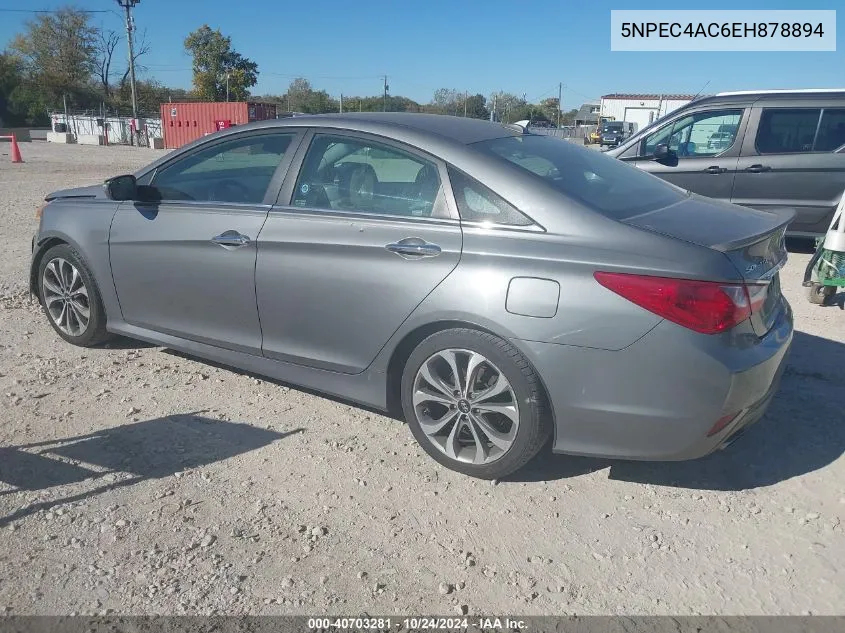 2014 Hyundai Sonata Se VIN: 5NPEC4AC6EH878894 Lot: 40703281