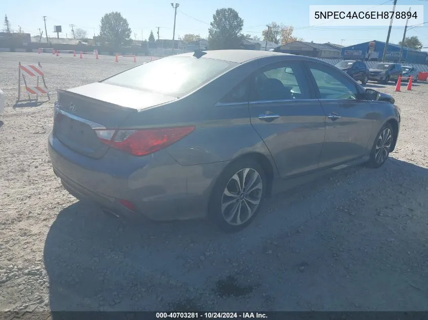 2014 Hyundai Sonata Se VIN: 5NPEC4AC6EH878894 Lot: 40703281