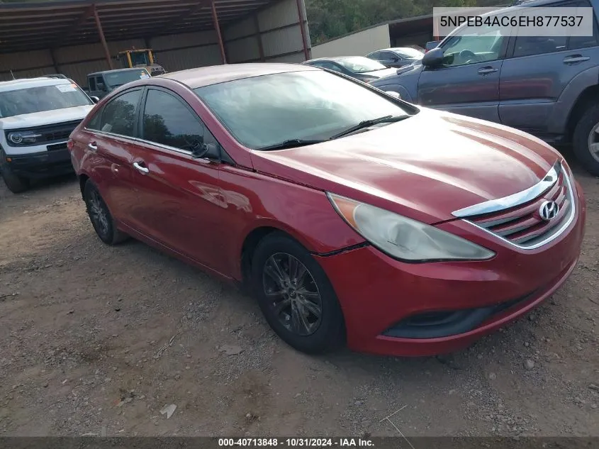 2014 Hyundai Sonata Gls VIN: 5NPEB4AC6EH877537 Lot: 40713848