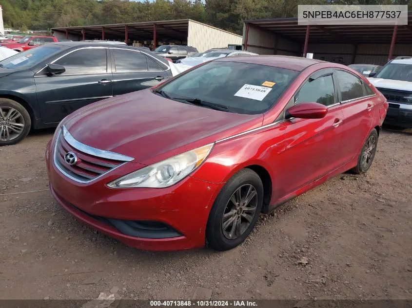 2014 Hyundai Sonata Gls VIN: 5NPEB4AC6EH877537 Lot: 40713848