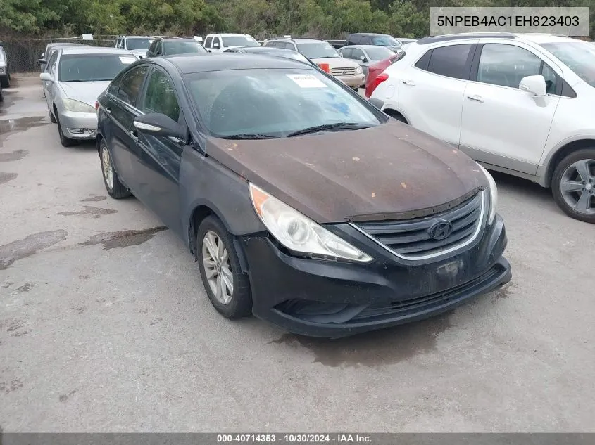 2014 Hyundai Sonata Gls VIN: 5NPEB4AC1EH823403 Lot: 40714353