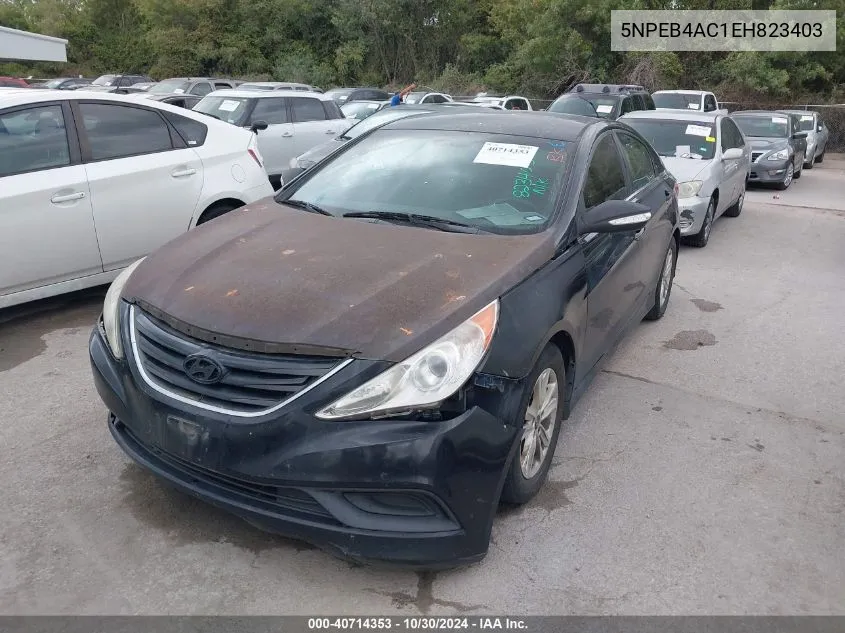 2014 Hyundai Sonata Gls VIN: 5NPEB4AC1EH823403 Lot: 40714353